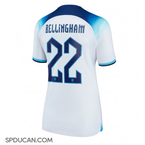 Zenski Nogometni Dres Engleska Jude Bellingham #22 Domaci SP 2022 Kratak Rukav